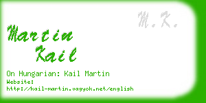 martin kail business card